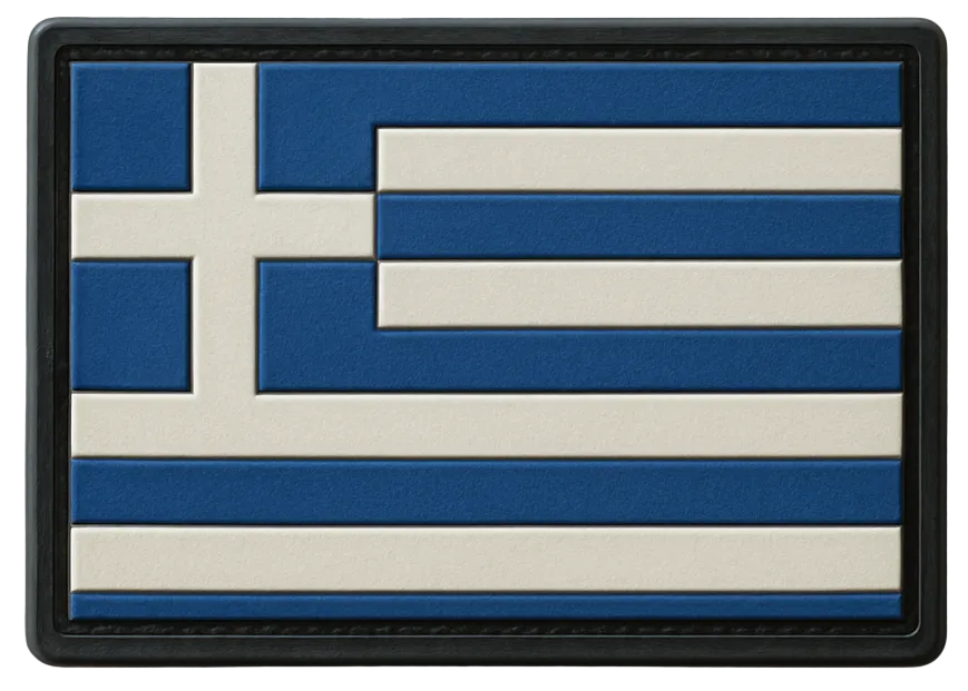 Shadow Strategic PVC Flag Patch – Greece / Ελληνική σημαία (Ellinikí simaía)