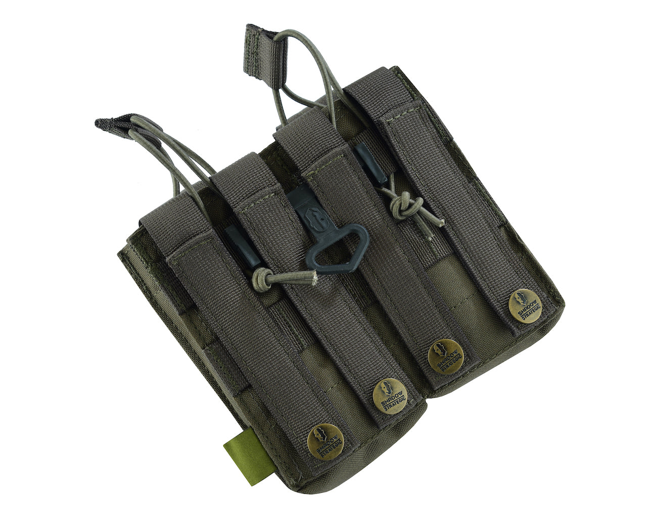 SHS - 22088 AK/9mm DOUBLE  OPEN-TOP MAG POUCH ARMY GREEN