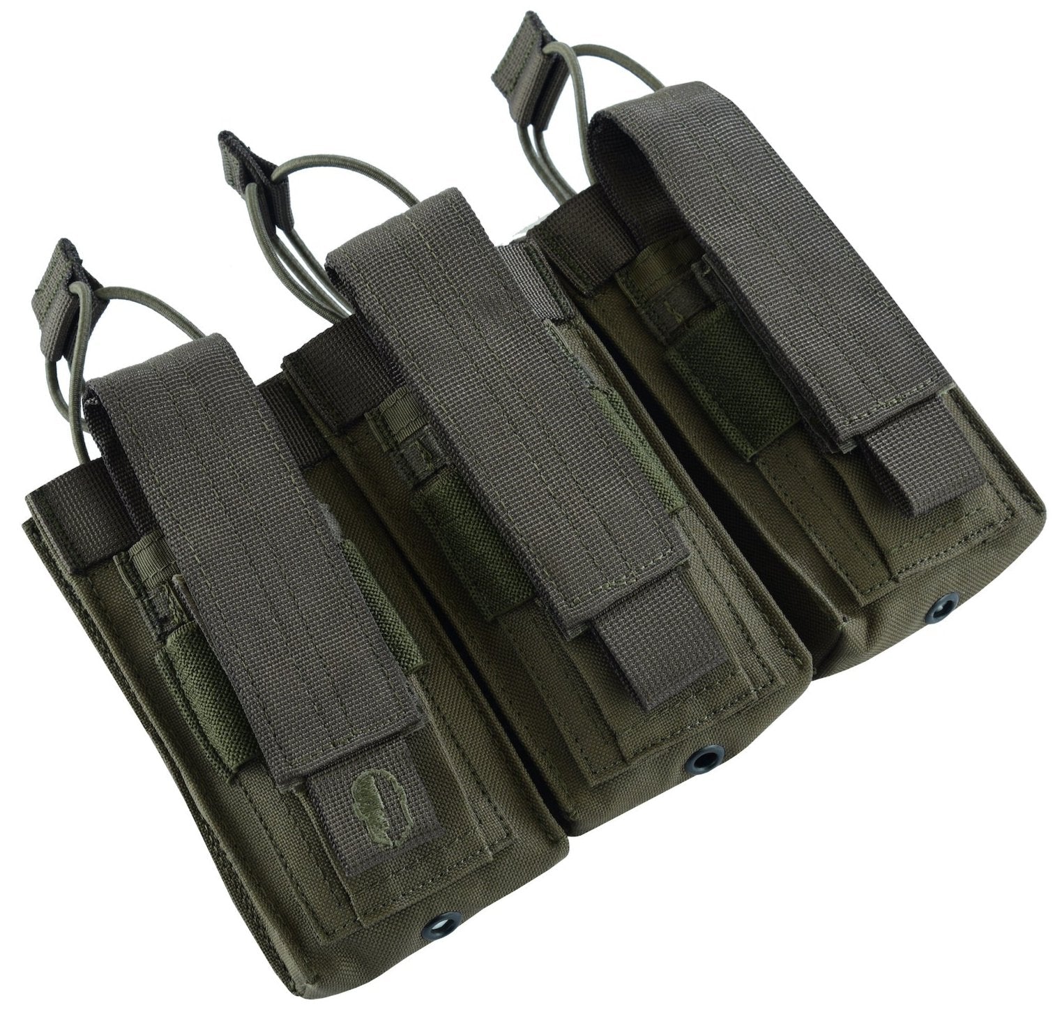 SHS - 22089 AK/9mm TRIPLE OPEN-TOP MAG POUCH