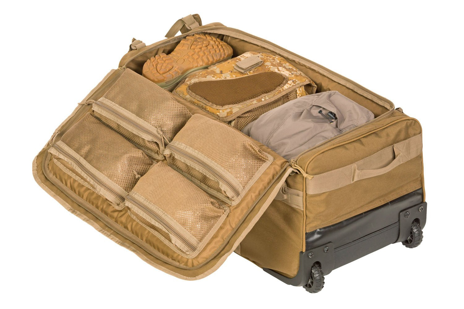 383 FIELD KITBAG Coyote inside view