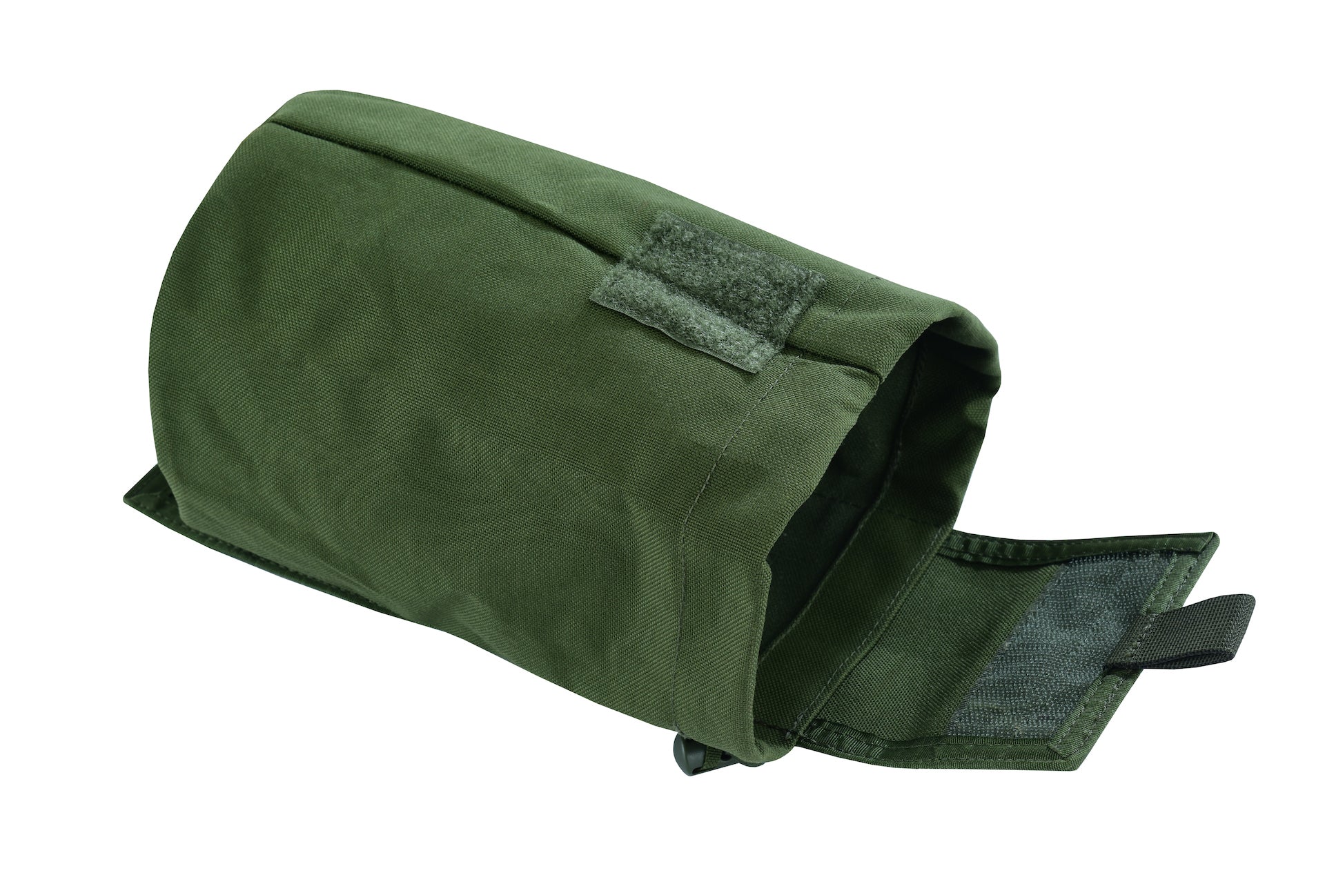 SHE-806 Molle Folding Dump pouch Color OD Green open view