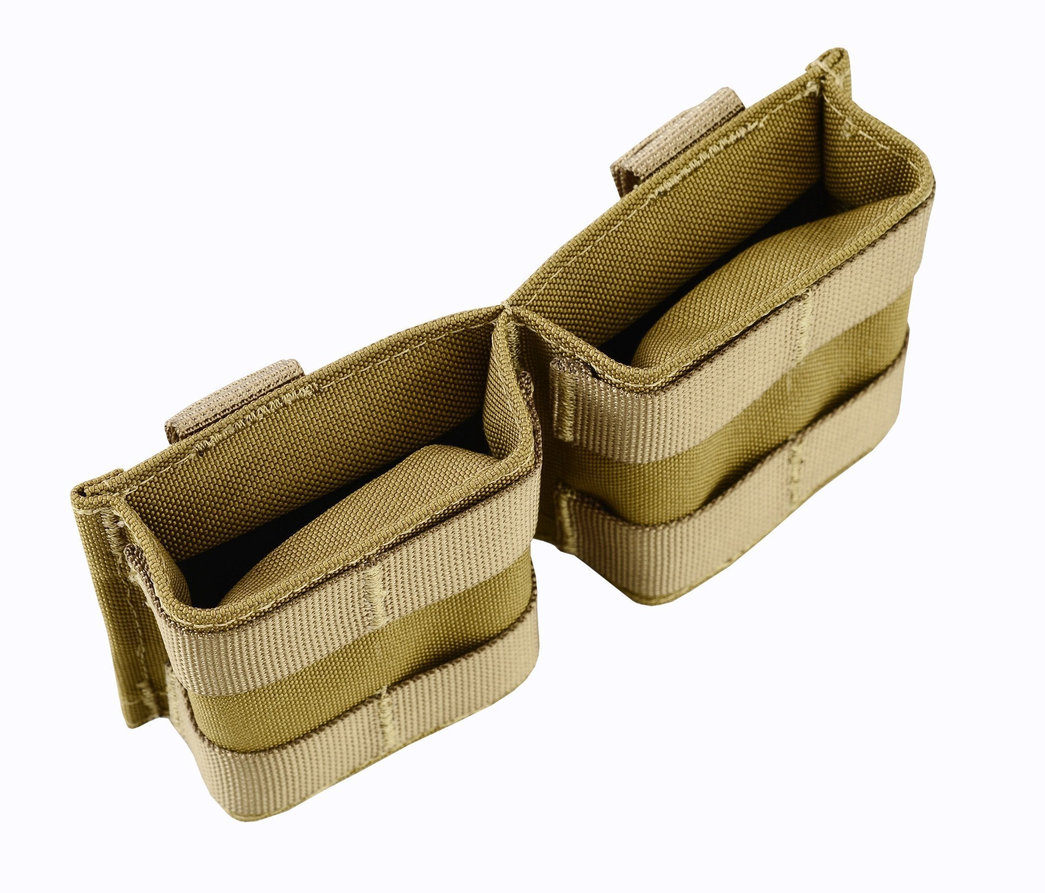 SHE-23032 GRIPTAC DOUBLE M4/M16  MAG POUCH coyote
