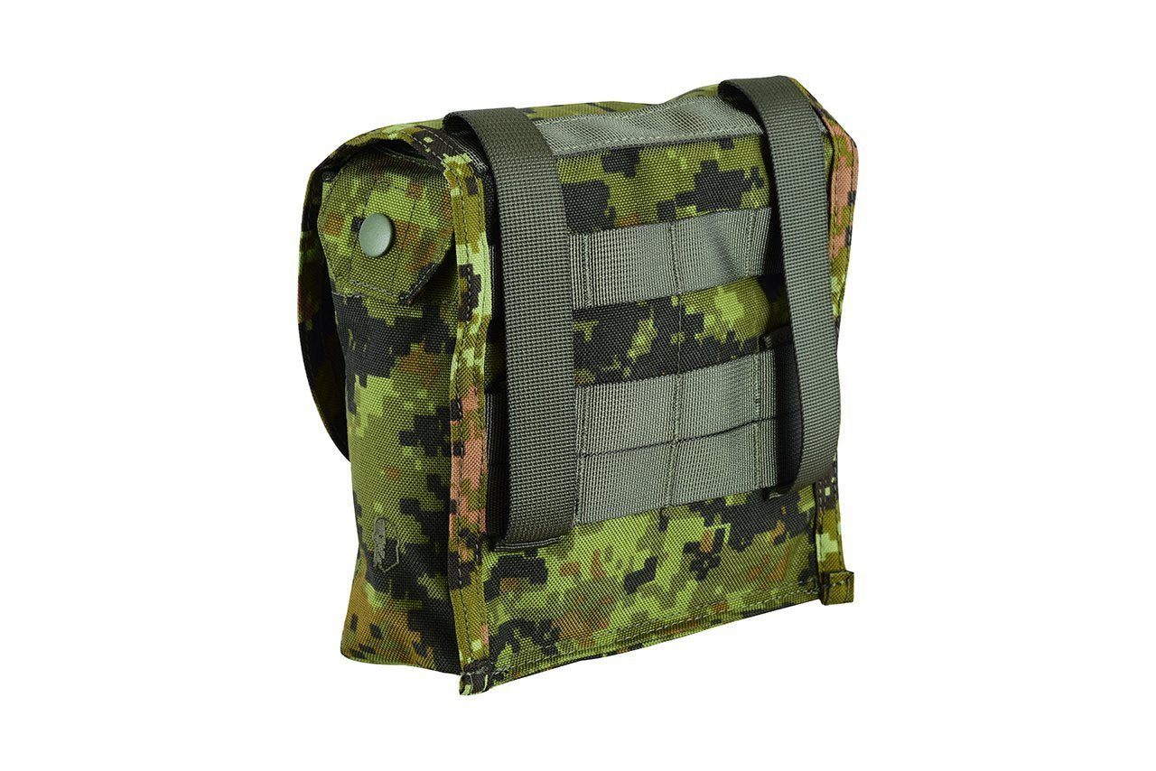 Shadow Strategic Camouflage LMG / SAW Pouch Color woodland camo.