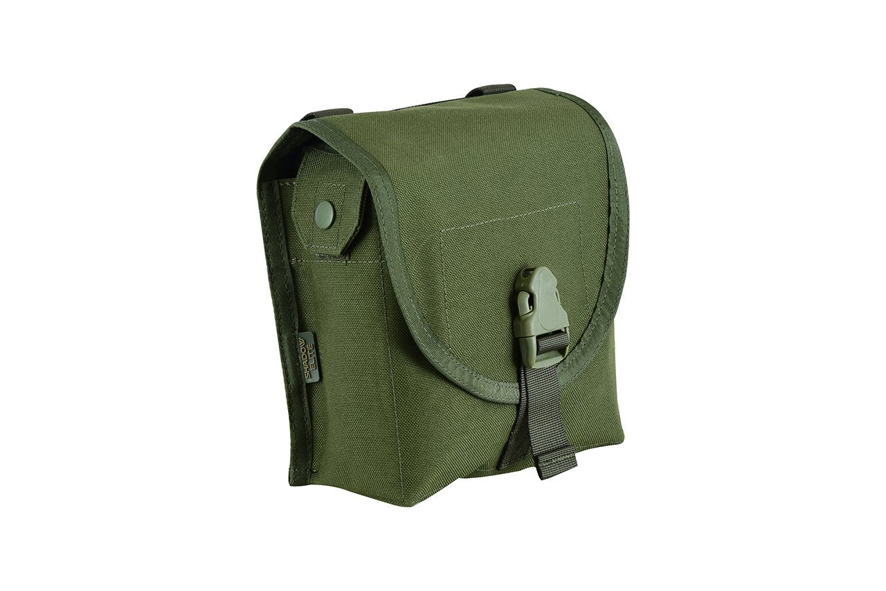 Shadow Strategic Camouflage LMG / SAW Pouch Color Olive Green side view.