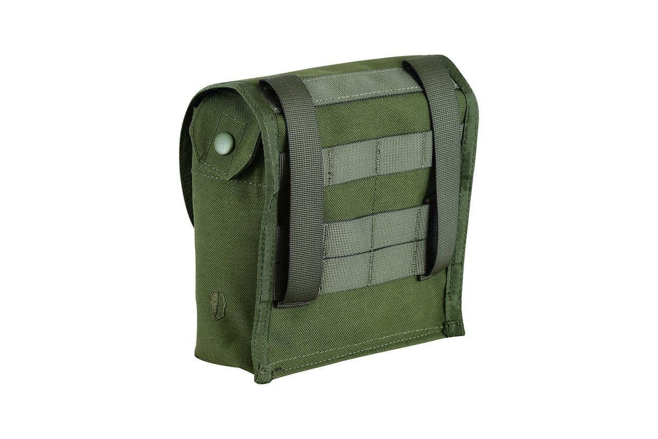 Shadow Strategic Camouflage LMG / SAW Pouch Color Olive Green backside.