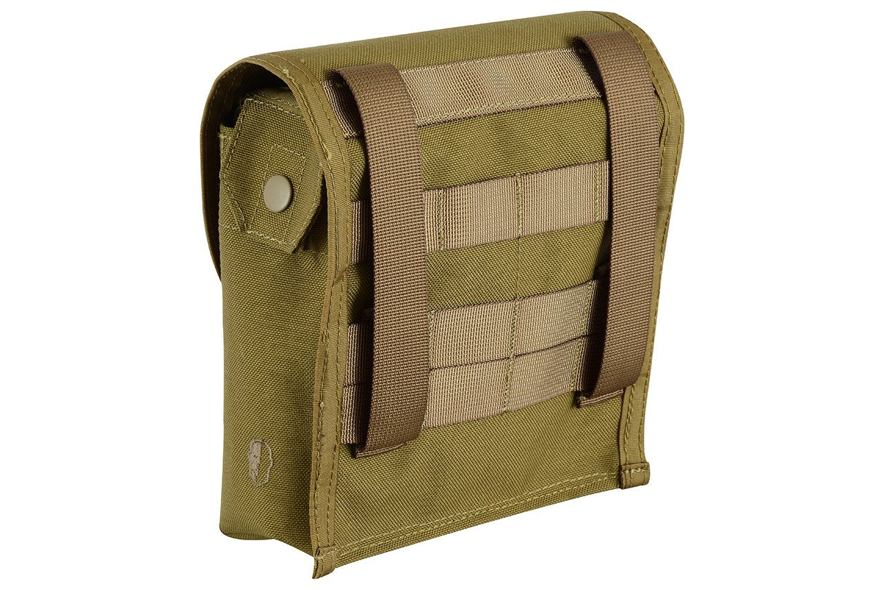 Shadow Strategic Camouflage LMG / SAW Pouch Color Coyote backside view.