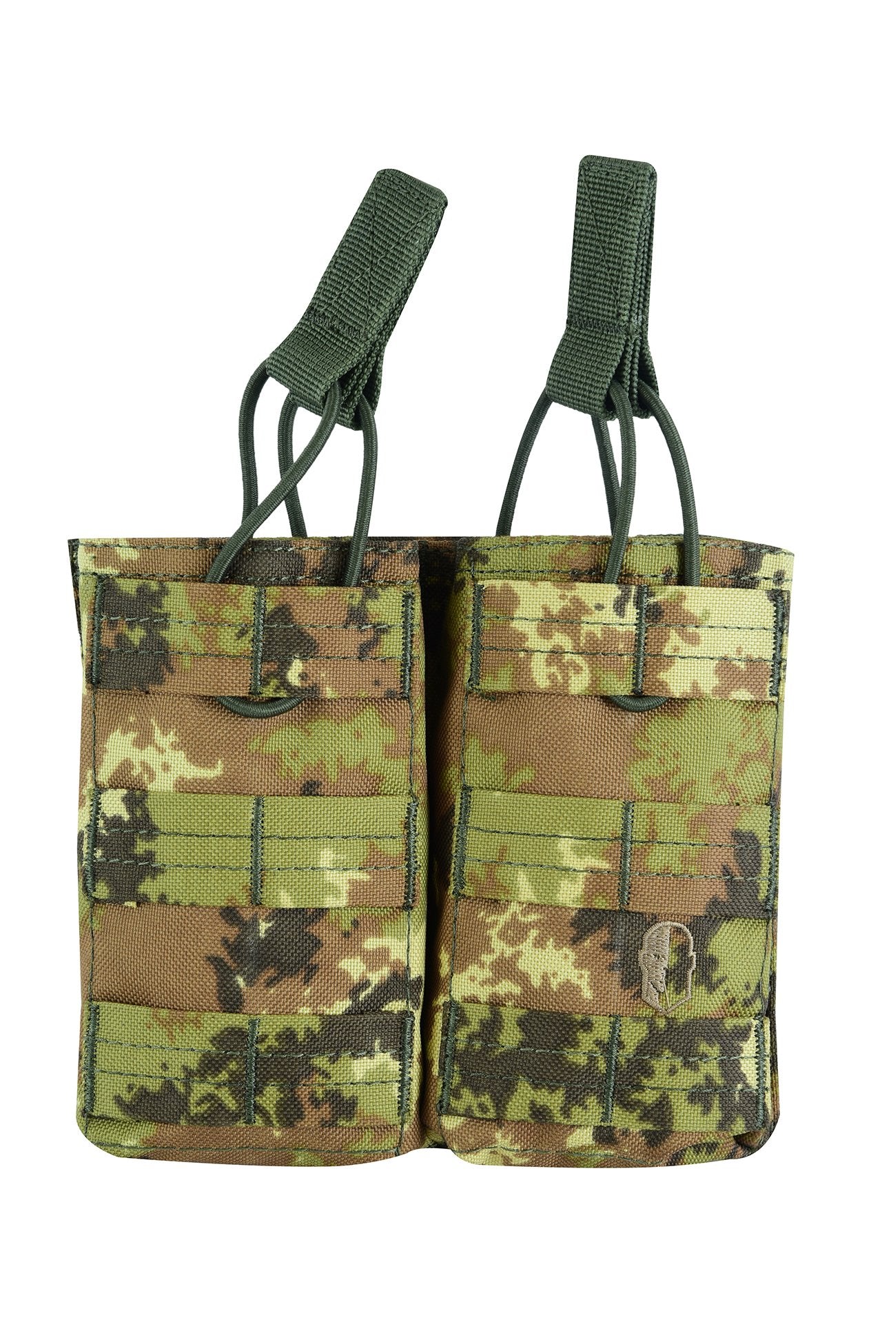 SHS - 23014 DOUBLE  5.56/M4 SPEED DRAW MAG POUCH VEGETATO