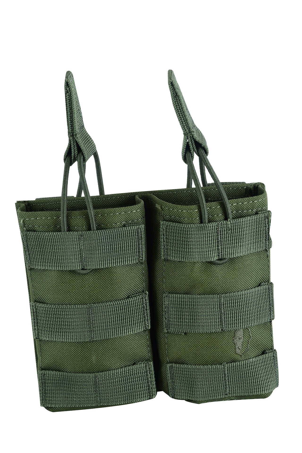 SHS - 23014 DOUBLE  5.56/M4 SPEED DRAW MAG POUCH OD GREEN