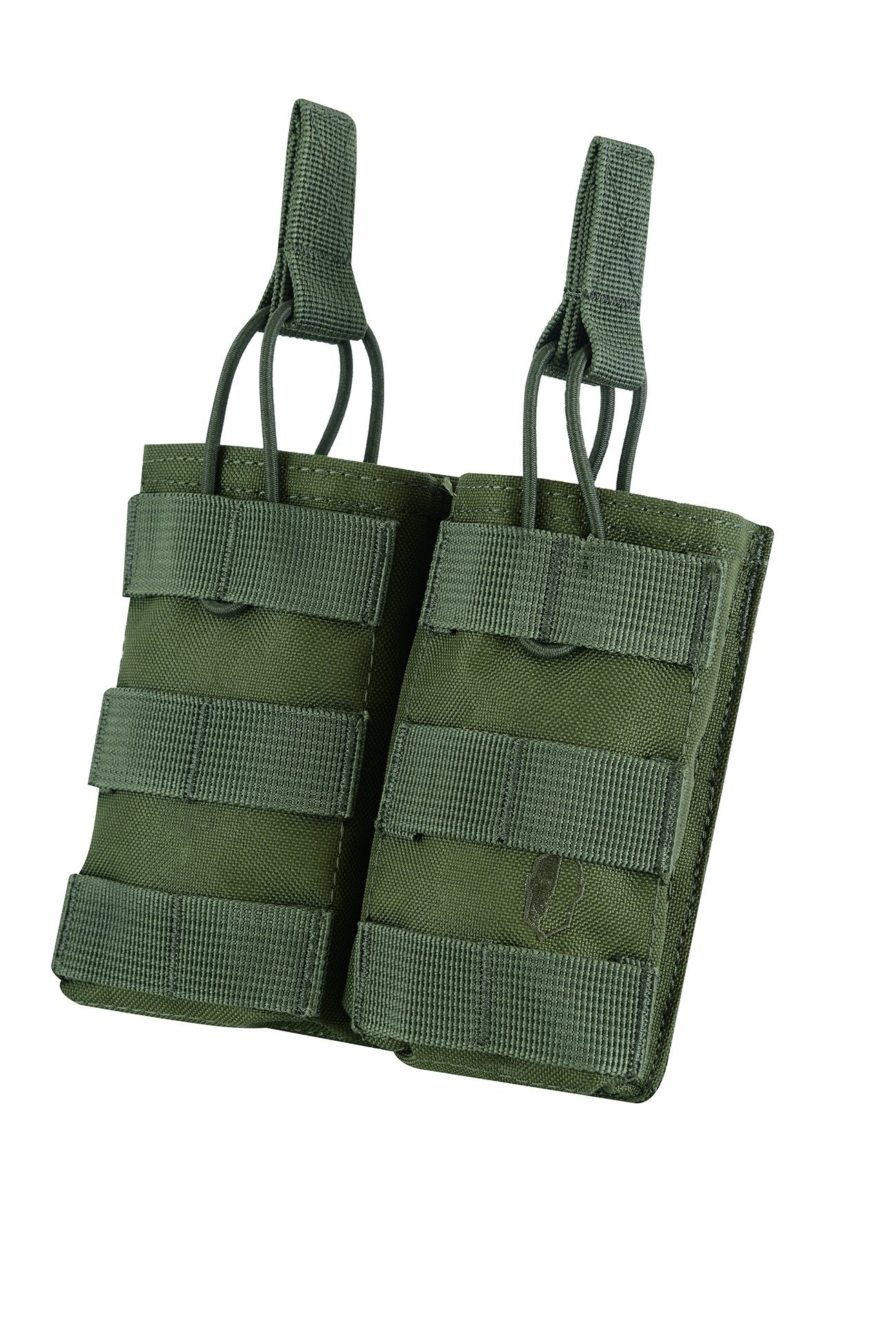 SHS - 23014 DOUBLE  5.56/M4 SPEED DRAW MAG POUCH OLIVE GREEN
