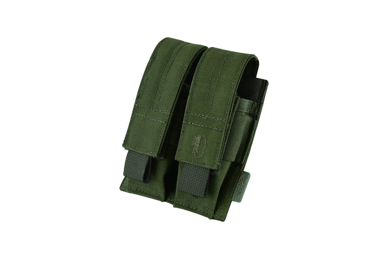 SHE-1065 Double Pistol Mag Pouch-OD