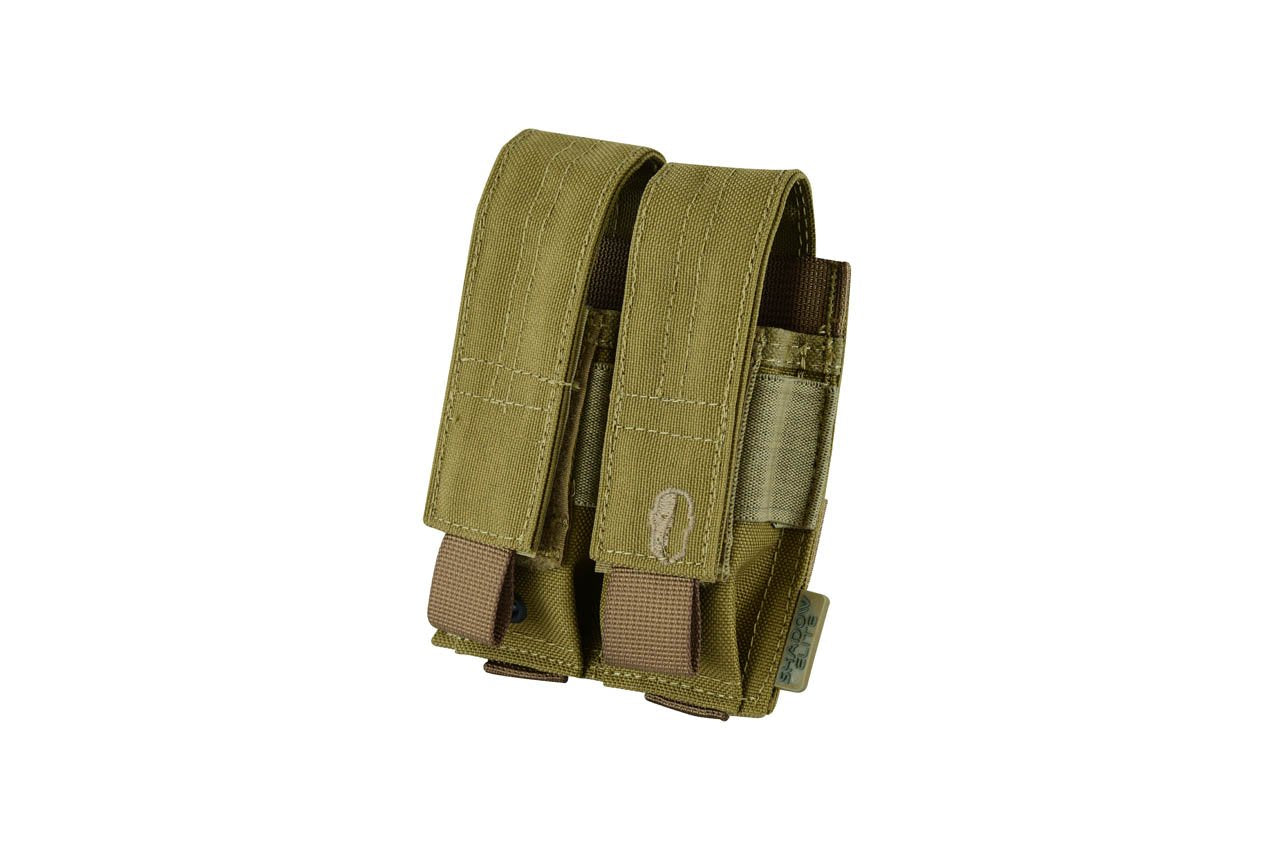 SHE-1065 Double Pistol Mag Pouch COYOTE