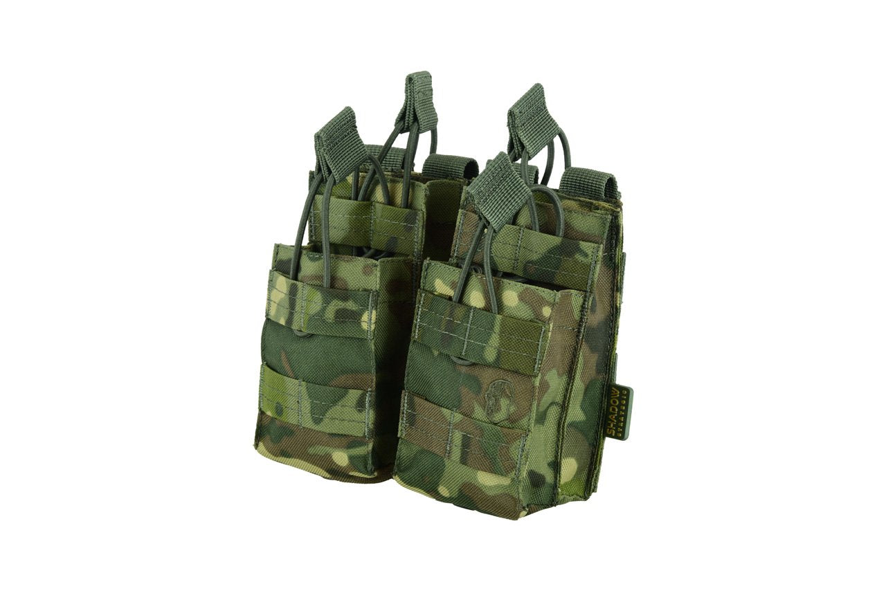 SHS - 996 STACKER OPEN-TOP MAG POUCH DOUBLE COLOUR MULTICAM GREEN
