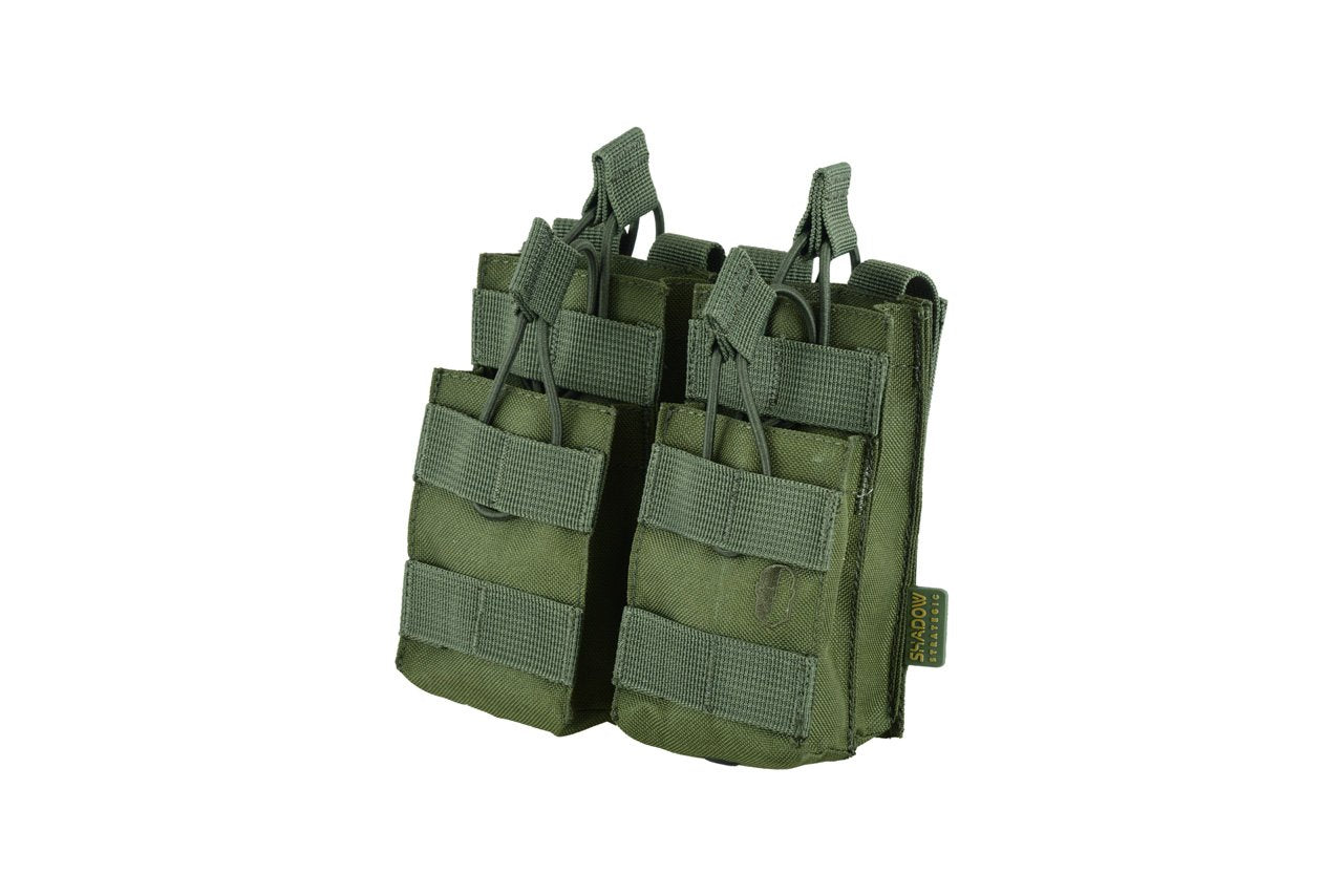 SHS - 996 STACKER OPEN-TOP MAG POUCH DOUBLE COLOUR OLIVE GREEN
