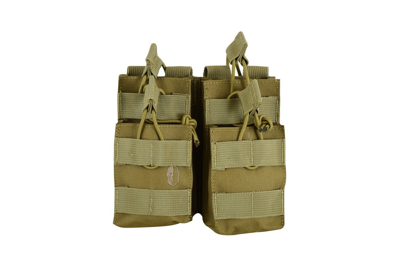 SHS - 996 STACKER OPEN-TOP MAG POUCH DOUBLE COLOUR TAN