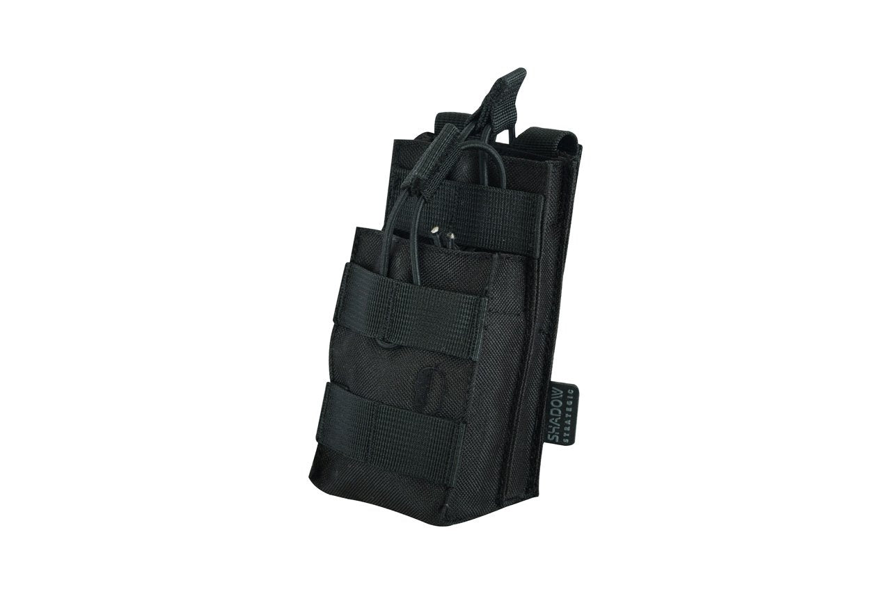 SHS - 1090 STACKER OPEN-TOP MAG POUCH SINGLE COLOUR BLACK