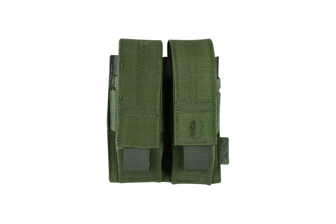 SHE-1065 Double Pistol Mag Pouch-OD