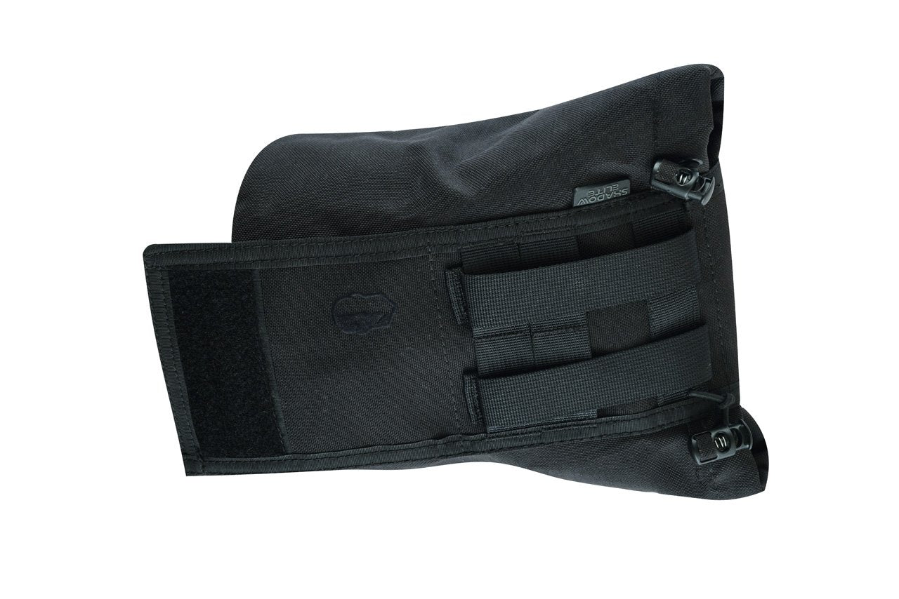 SHE-806 Molle Folding Dump pouch Color Black open