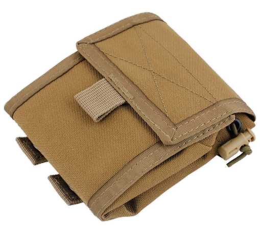 SHE-806 Molle Folding Dump pouch Color Coyote