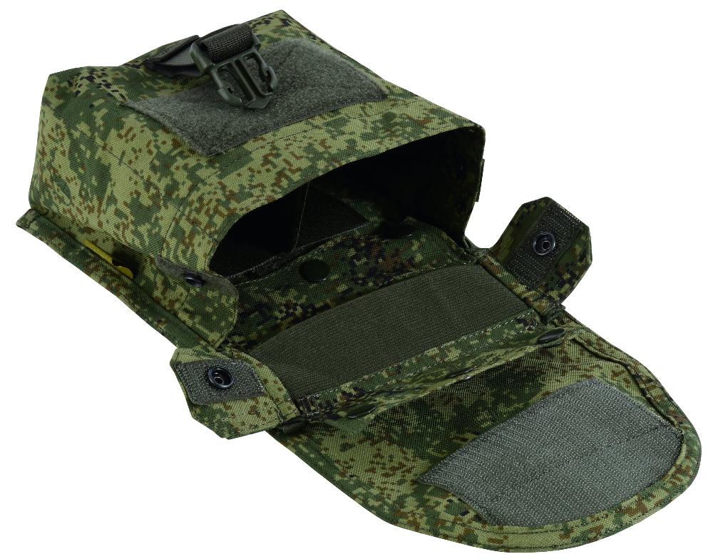 Shadow Strategic Camouflage LMG / SAW Pouch Color Russian digital inside view.