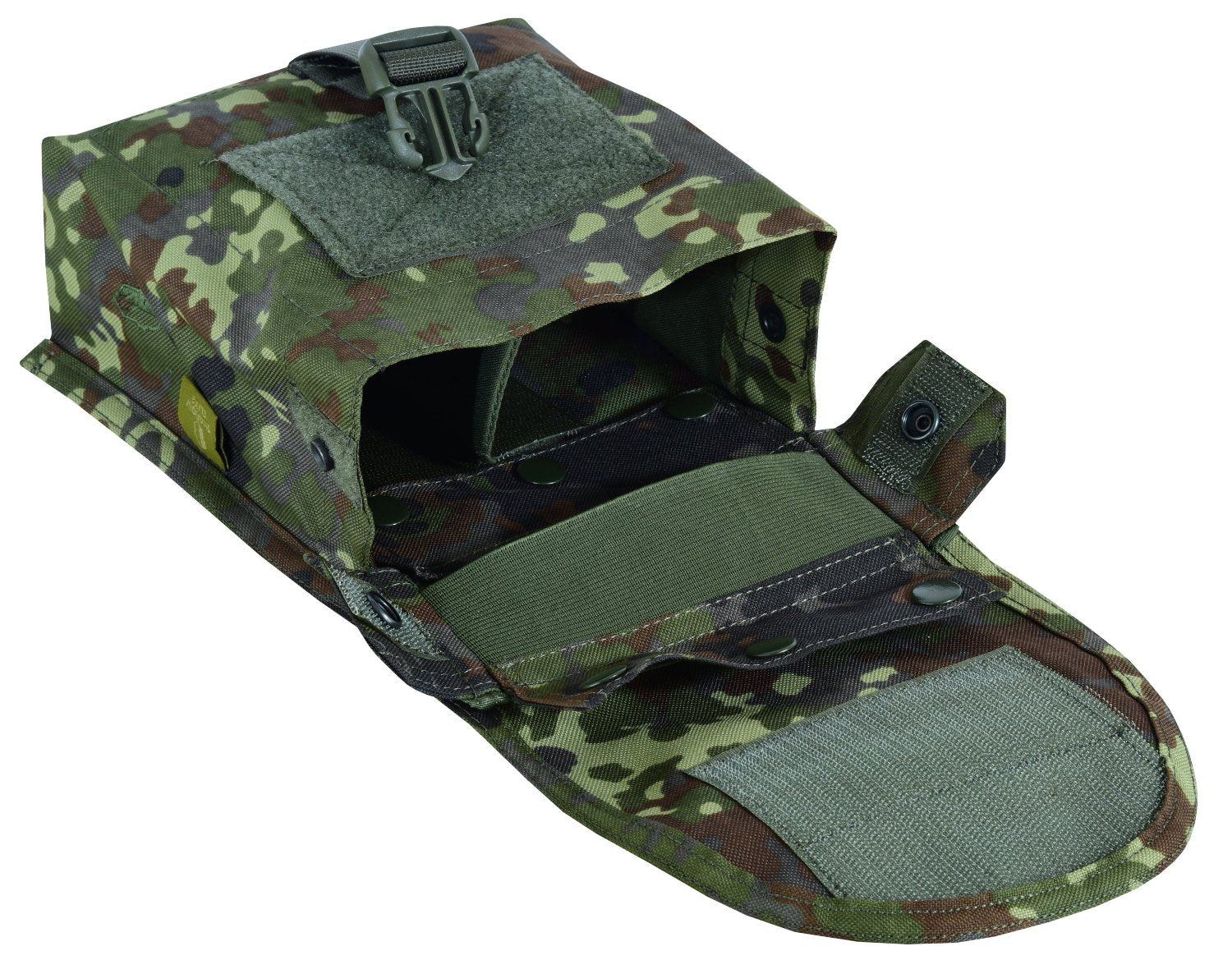 Shadow Strategic Camouflage LMG / SAW Pouch Color Flectarn inside view.