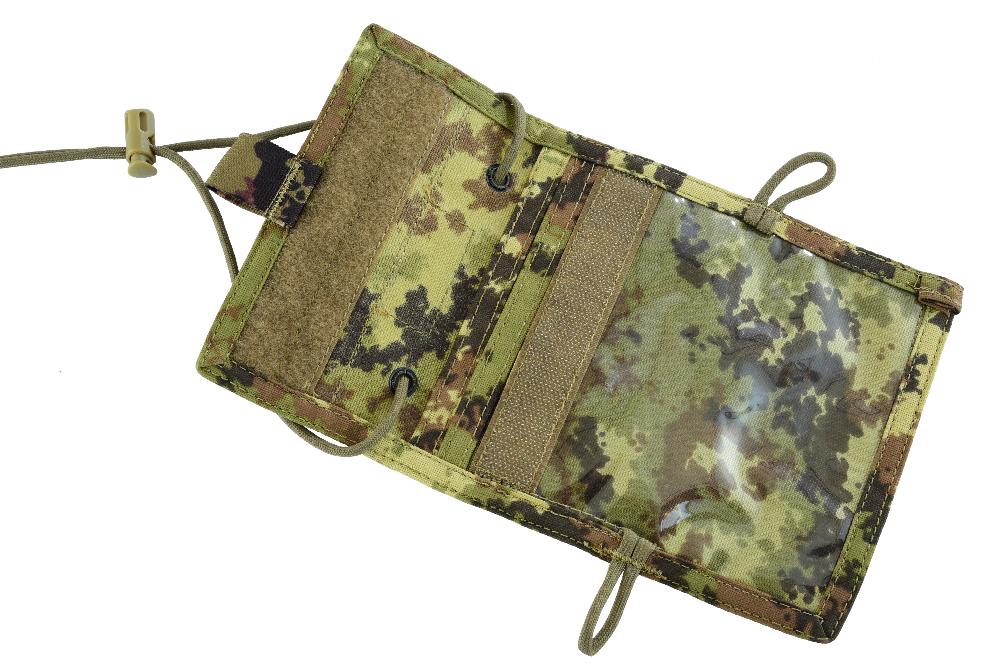 Shadow Strategic SHE-952 Camouflage Traveller , ID Pouch Color Mimetico Vegetata open view.