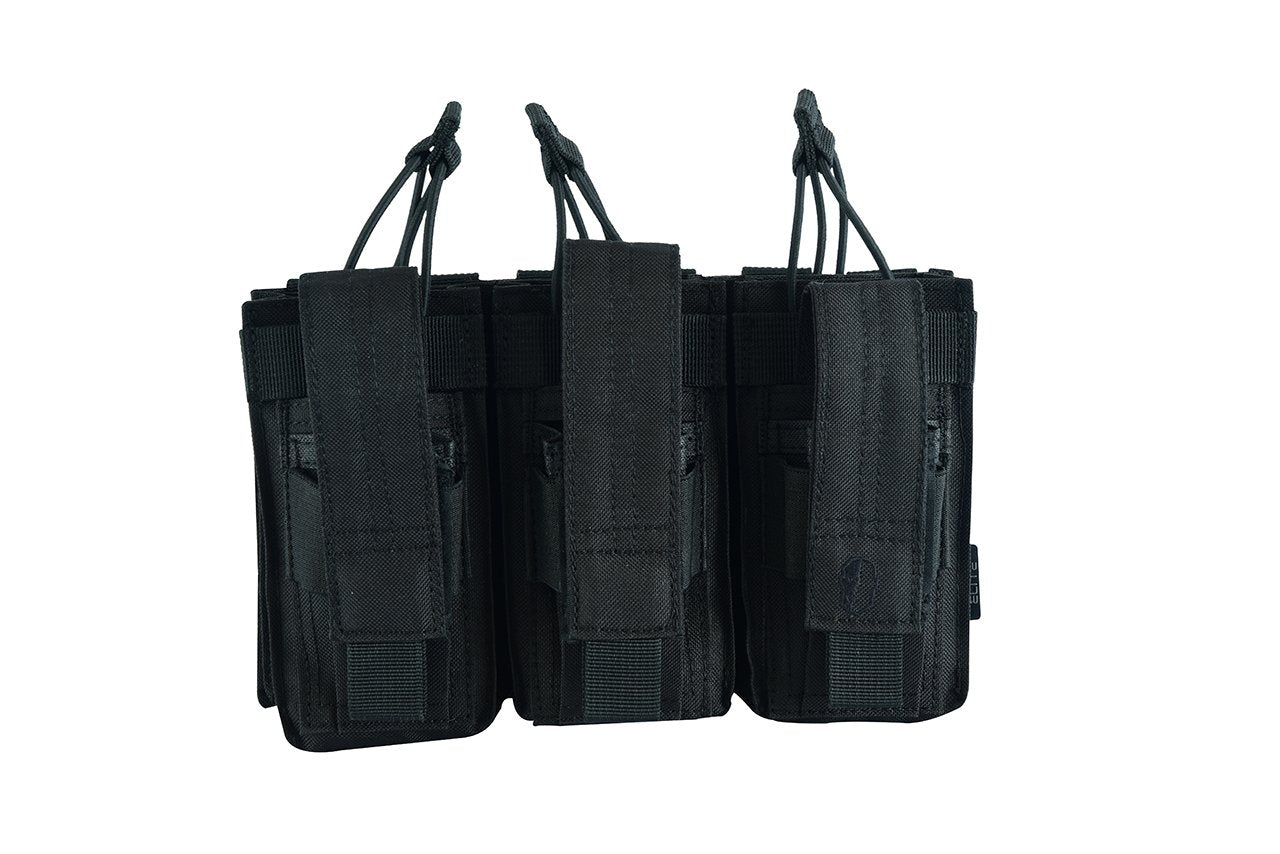 SHS - 22089 AK/9mm TRIPLE OPEN-TOP MAG POUCH