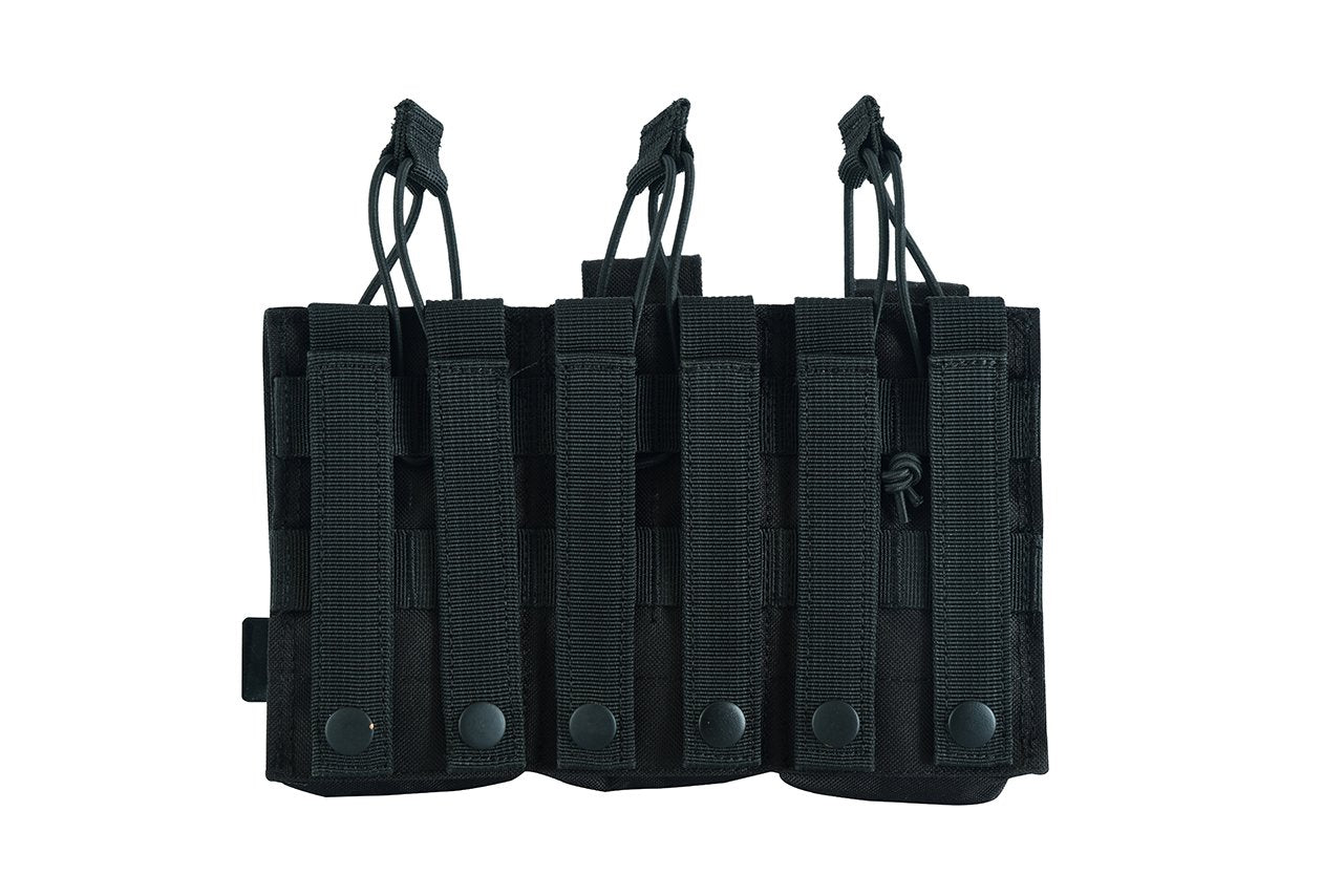 SHS - 22089 AK/9mm TRIPLE OPEN-TOP MAG POUCH