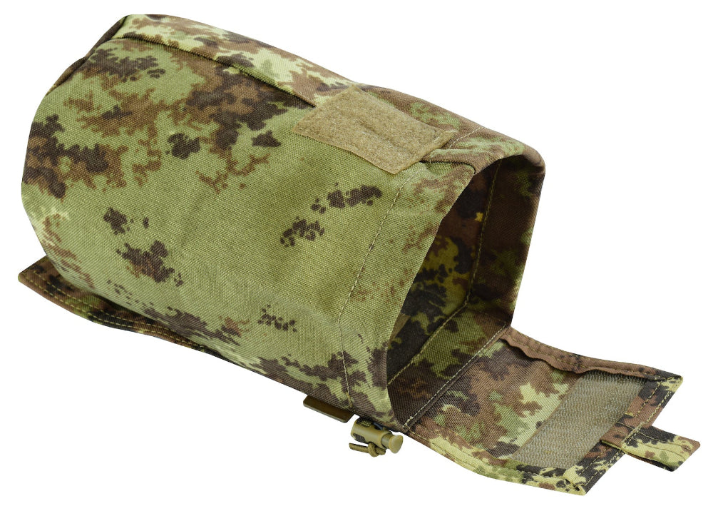 SHE-806 Molle Folding Dump pouch Color  Italian Vegetato Open view