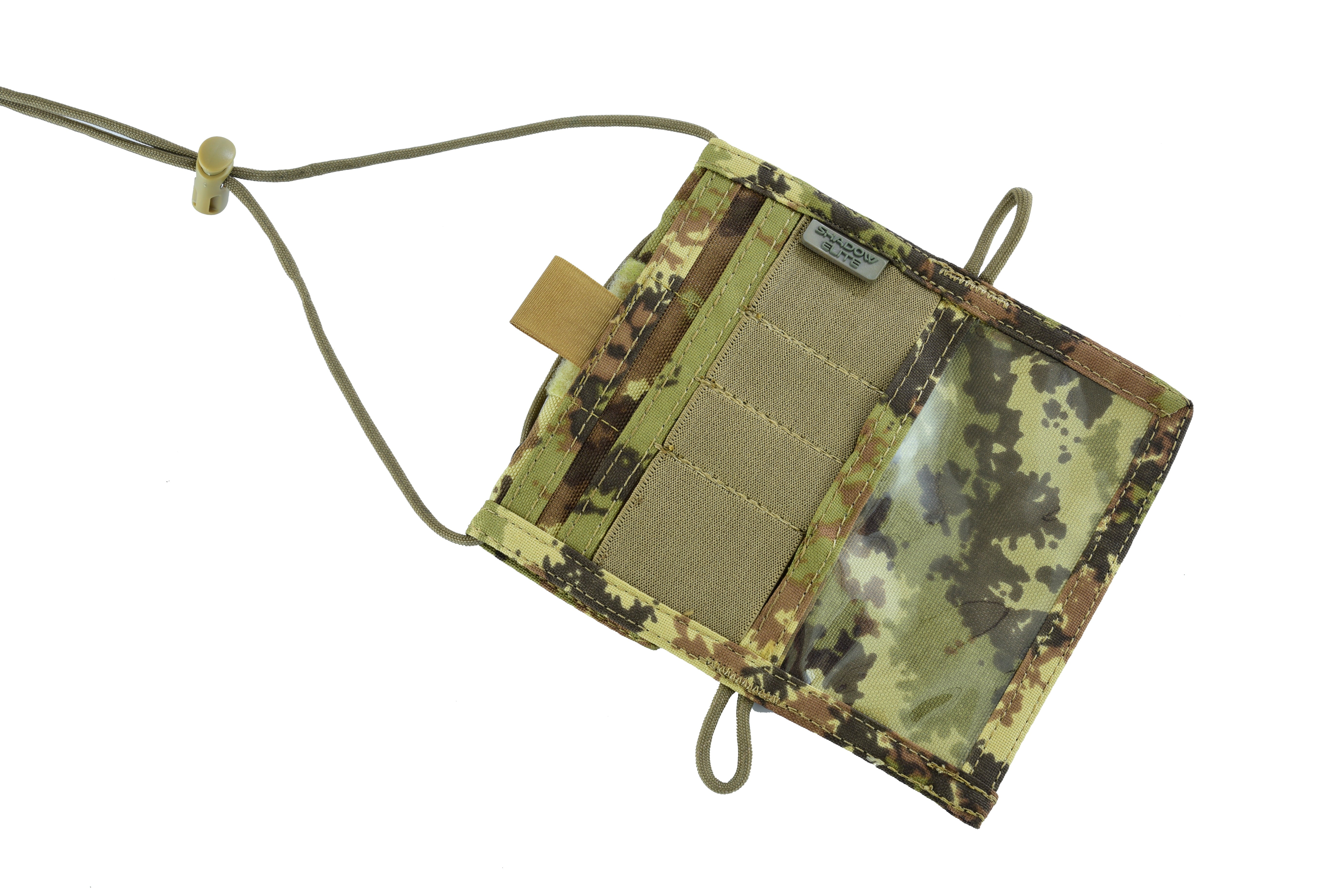 Shadow Strategic SHE-952 Camouflage Traveller , ID Pouch Color Mimetico Vegetata front view.