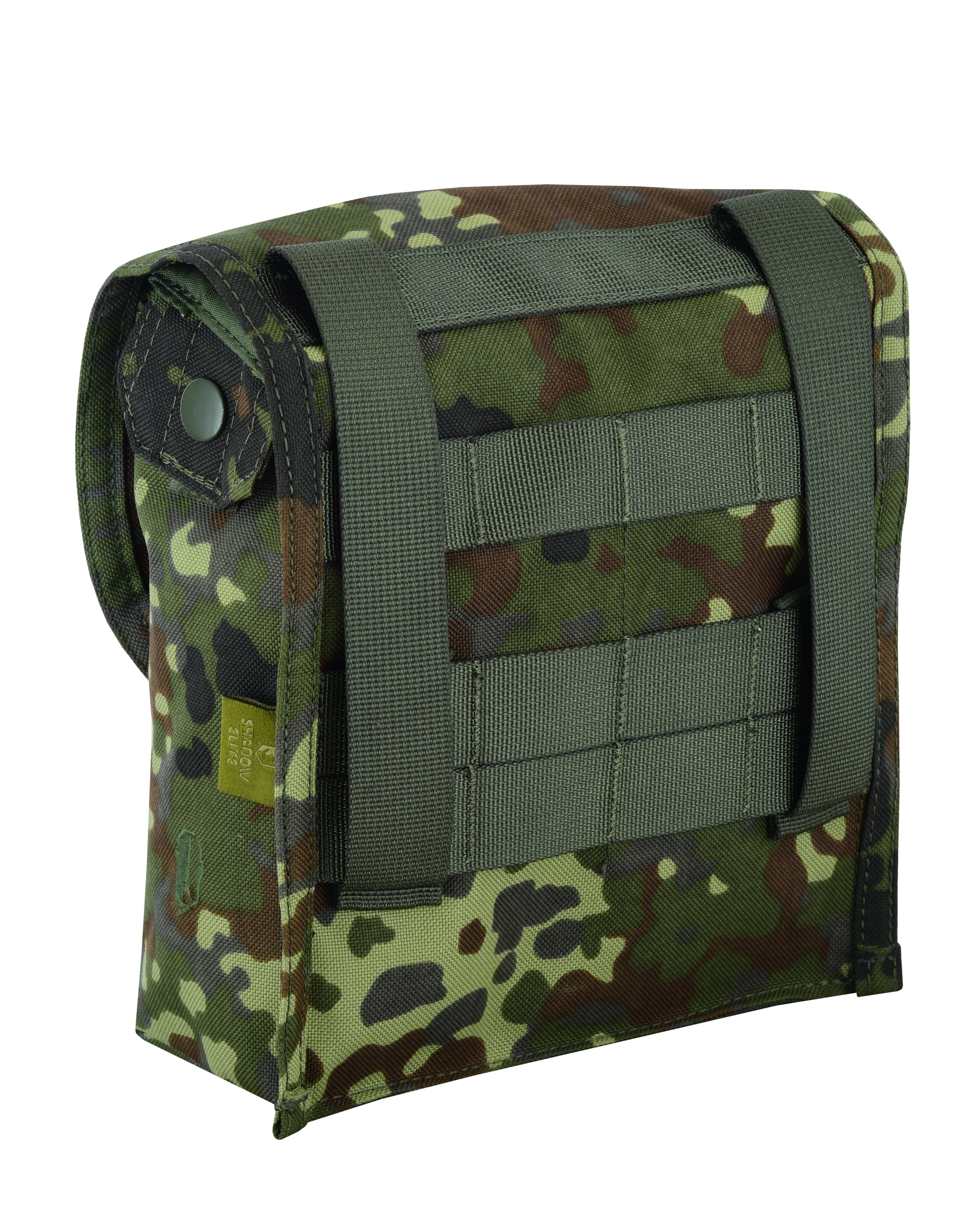 Shadow Strategic Camouflage LMG / SAW Pouch Color Flectarn backside view.