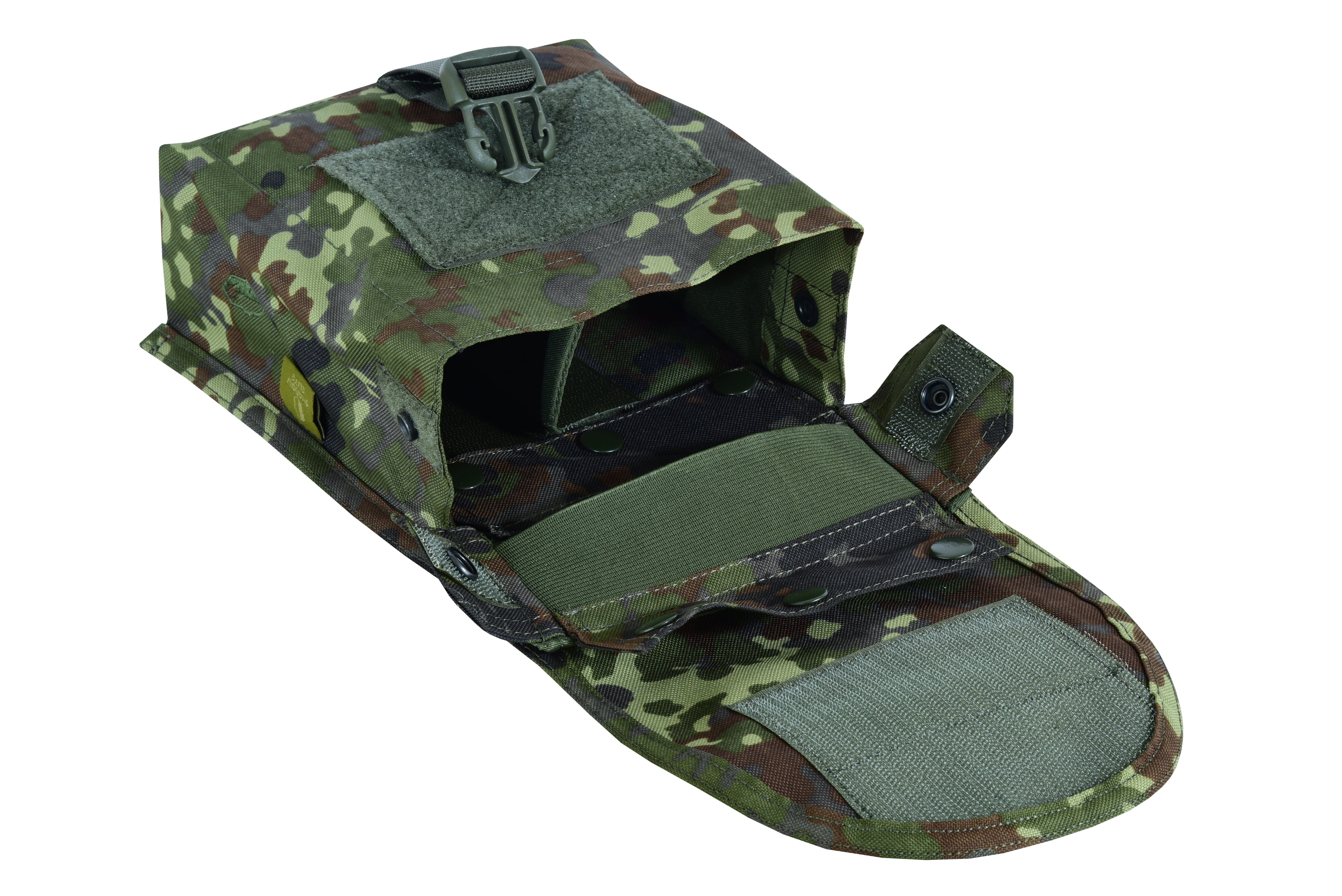 Shadow Strategic Camouflage LMG / SAW Pouch Color Flectarn inside view.